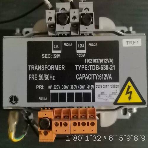 TDB-630-21电梯变压器，容量612VA，输入0V/2