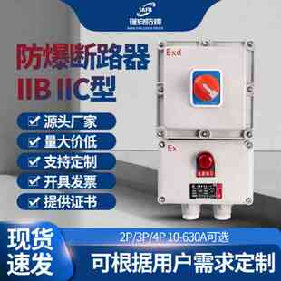 非标价防爆断路器10A16A20A32a40A63A100A防爆配电箱380V2p3P4P漏