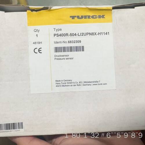 TURCK压力传感器 PS400R-504-LI2UP