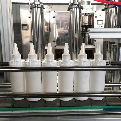 50毫升白胶白乳胶灌装机 消毒液酵素全自动灌装机 6头1L灌装机