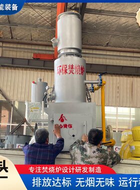 小区生活垃圾处理焚烧炉 低温二次医疗工业废弃废物焚烧炉设备