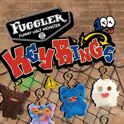 Fuggler萌牙怪兽毛绒公仔钥匙扣