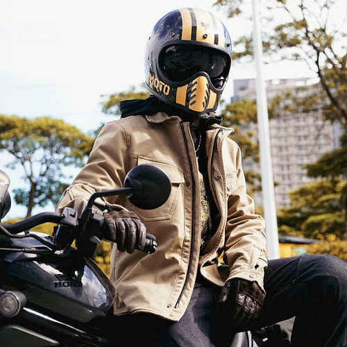 杜汉复古男款秋冬耐磨骑行服
