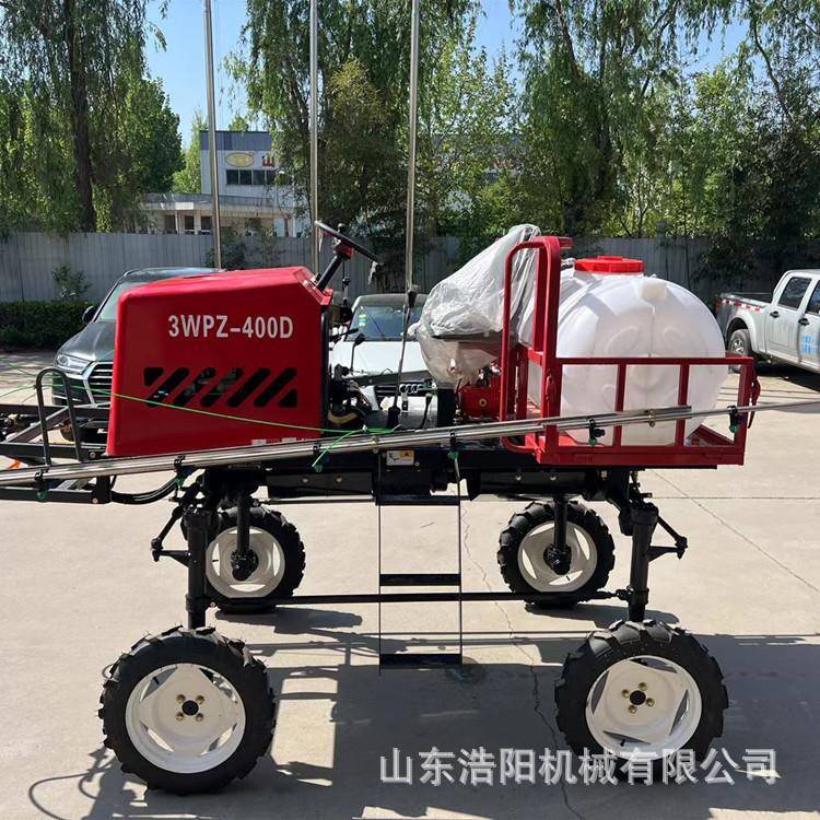 3WZ-400D高架式喷杆打药机柴油四轮自走式喷雾机菜地农用喷药机