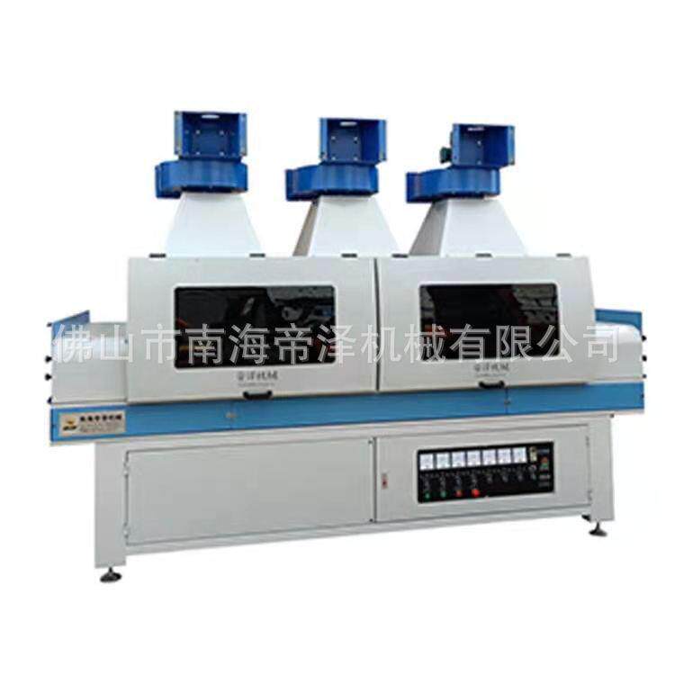 佛山厂家玻璃餐桌家具辊涂机滚涂机淋涂机淋幕机喷漆机UV干燥