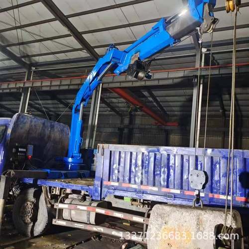 小型货车随车吊固定式液压5吨车载随车吊吨6吨轻卡货车加装60度