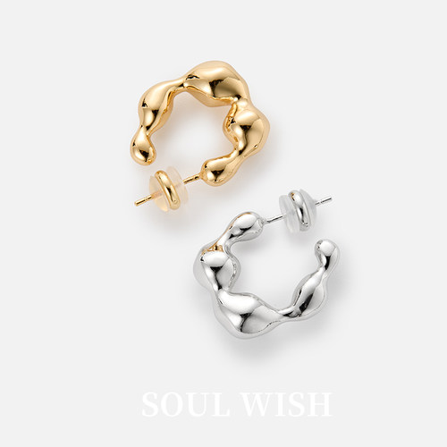 SOUL WISH未饶不规则几何耳环中性百搭个性设计感耳饰
