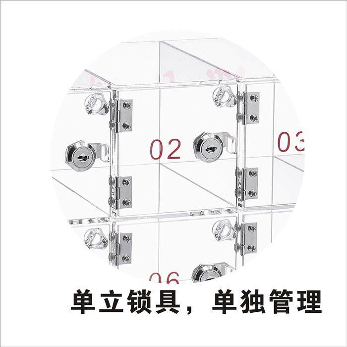 手机存放柜透明亚克力壁挂保管箱收纳盒保存箱工人员工储物柜带锁,商业/办公家具,办公储物柜,淘宝优惠券,粉丝福利购,淘宝优惠卷