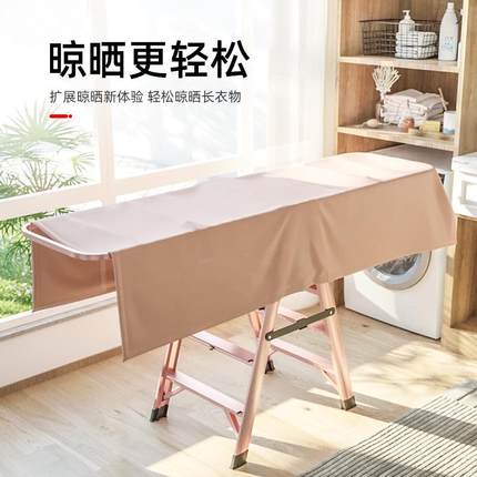 家用多功能晾衣架落地阳台晾晒架加厚铝合金室内折叠人字梯梯子