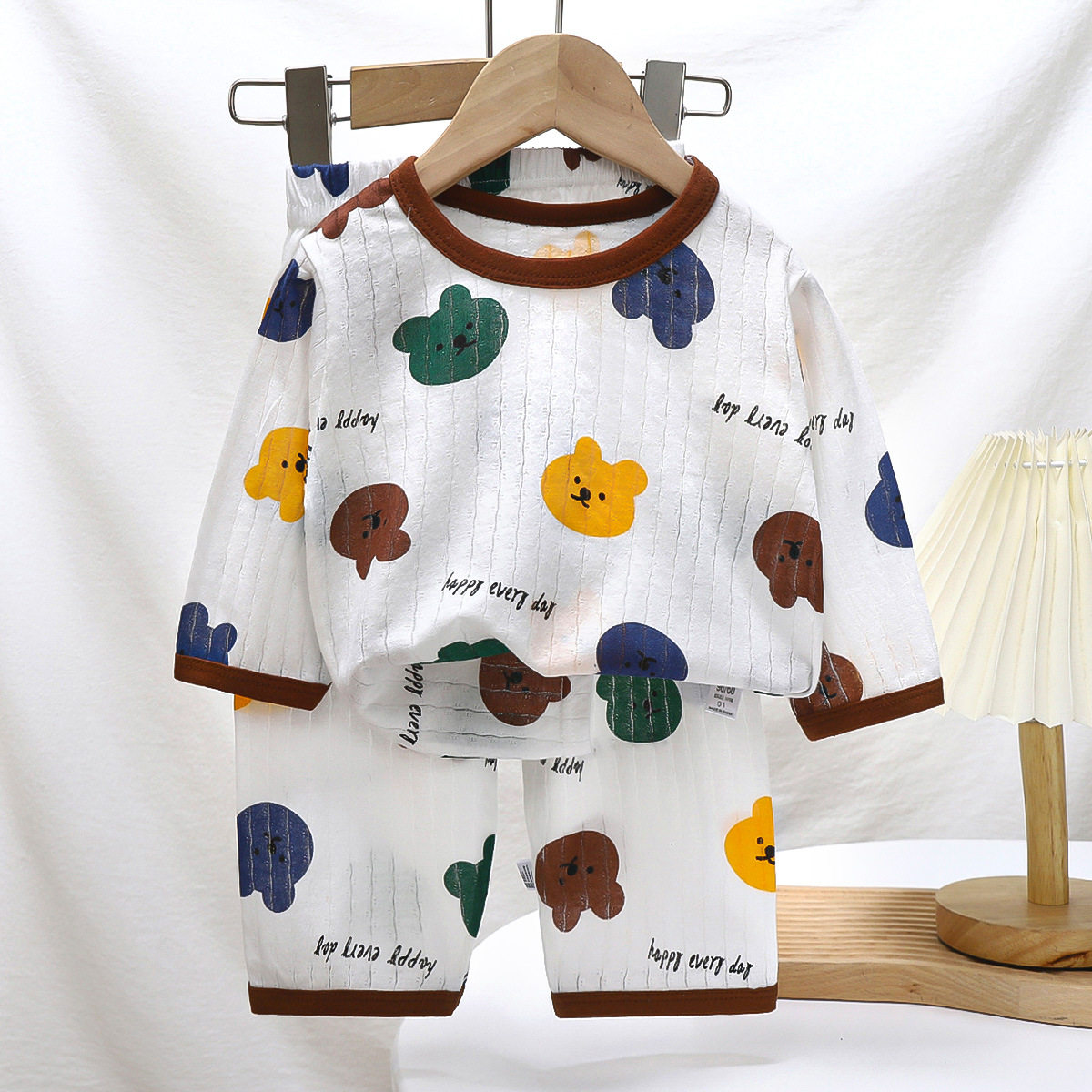 儿童睡衣家居服套装纯棉夏季新款男童空调服女童衣服夏款童装
