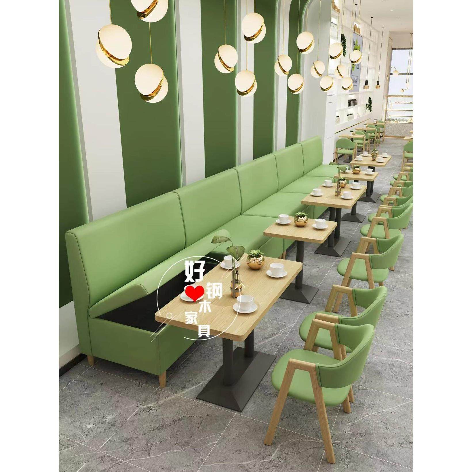 网红咖啡厅奶茶店餐厅休闲吧甜品餐饮小吃汉堡店卡座沙发桌椅组合,商业/办公家具,卡座,淘宝优惠券,粉丝福利购,淘宝优惠卷