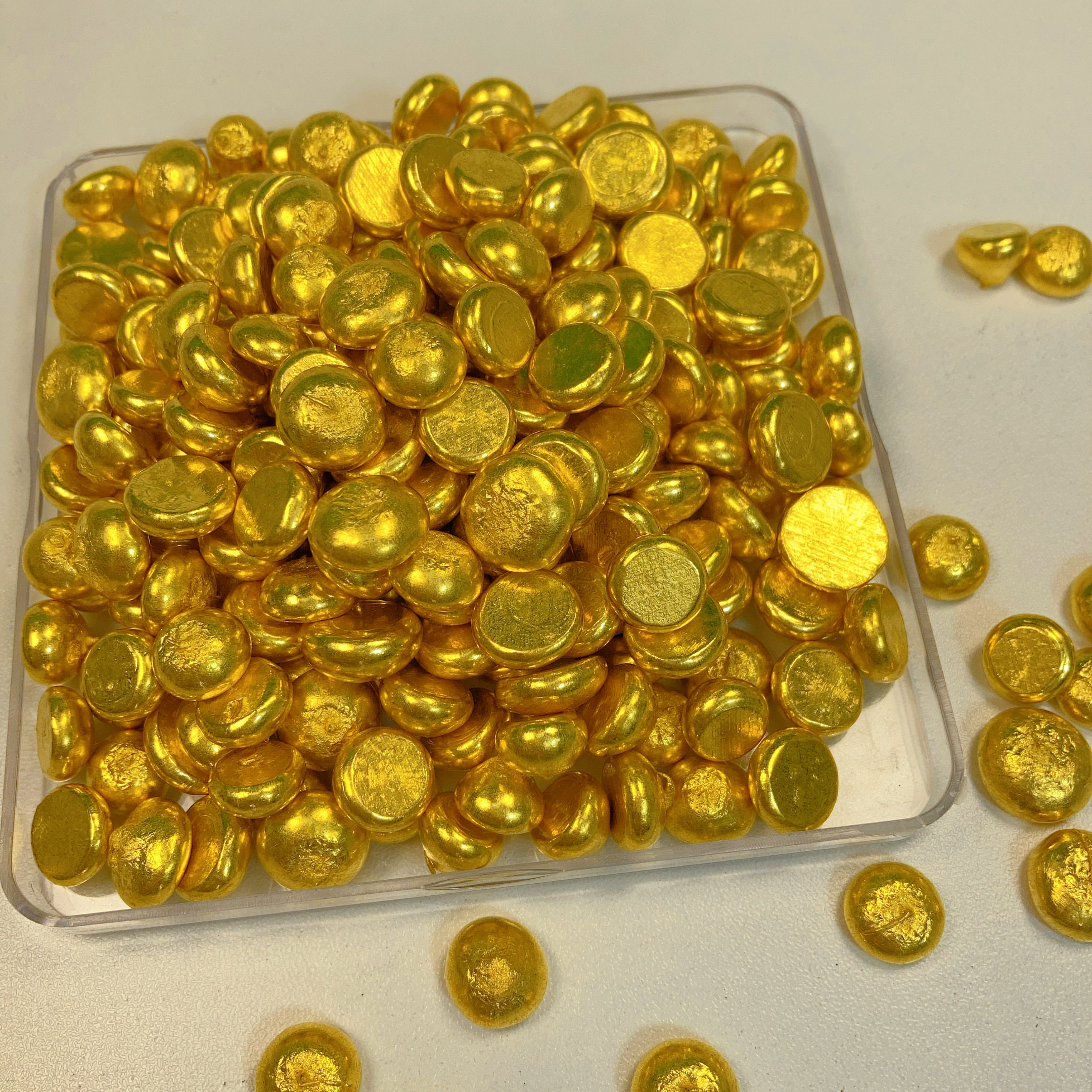 南非原材料锡金小金豆可火烧不变色高品质可融化可二次塑形不掉色