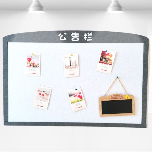 定制软木板照片墙彩色毛毡板公告栏墙贴幼儿园教室留言板背景墙贴