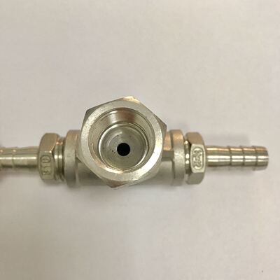 内丝宝塔三通组合式不锈钢接头 内螺纹m20x1.5 另外两边外径12mm