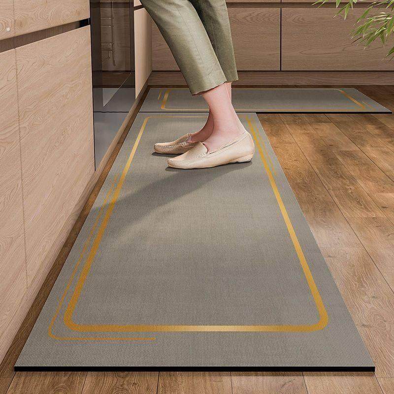 玄关家用吸水卫生间防滑浴室地毯浴室厨房硅藻泥地垫防水防油可擦