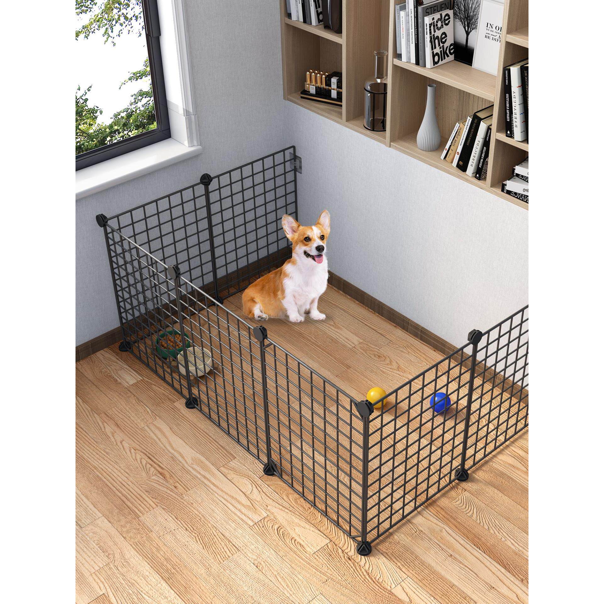 u型宠物围栏小狗狗笼子室内猫咪专用挡板可拆卸兔栅栏门L自由组合