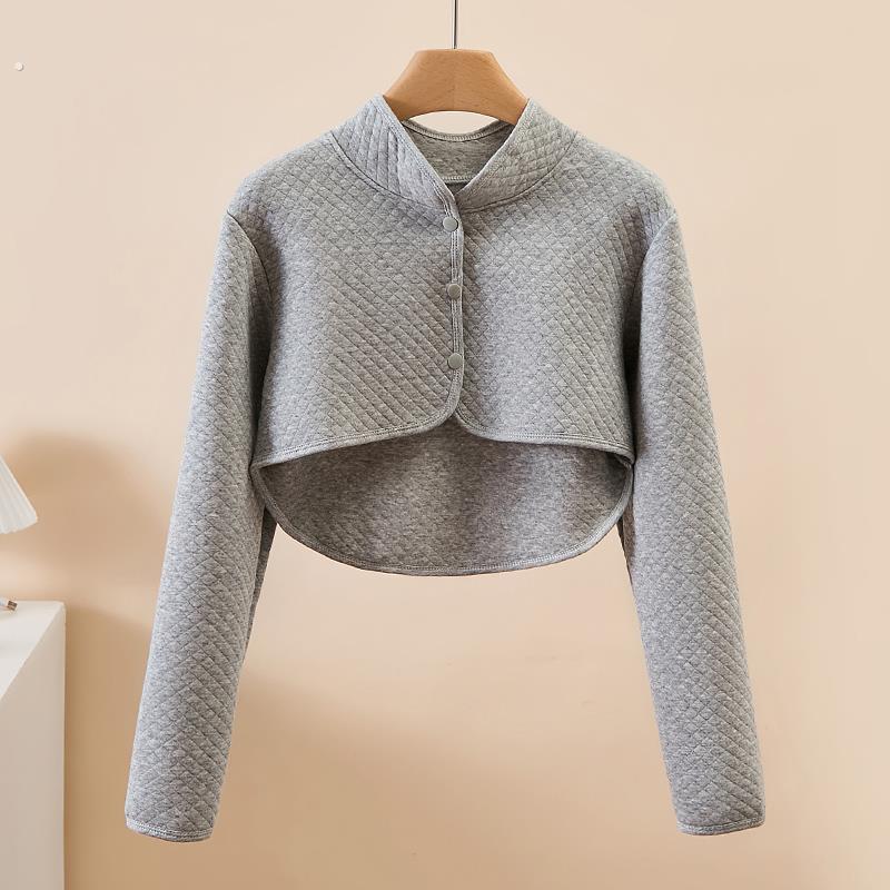 纯棉护肩颈坎肩睡觉颈椎防寒孕妇月子喂奶保暖披肩产妇长袖护肩膀