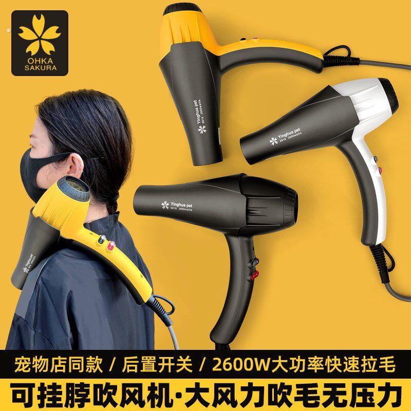 宠物美容师专用吹风机可挂脖子后置开关吹干机猫狗洗澡速干电吹风