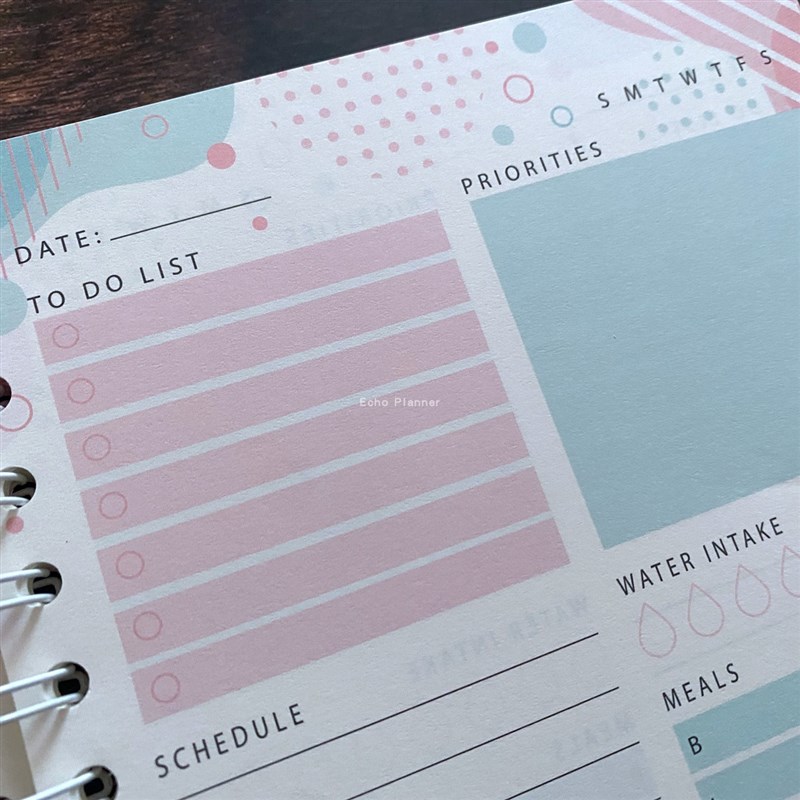 To do planner英文日程本自填日期线圈本计划本planner简约笔记本