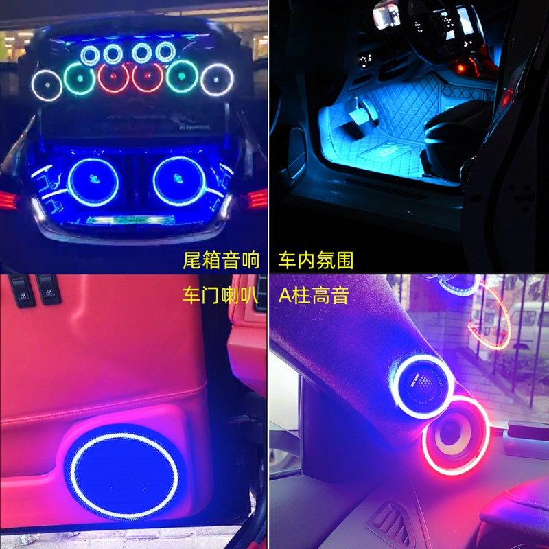 12V24V汽车喇叭音响氛围灯汽车氛围灯/装饰灯/