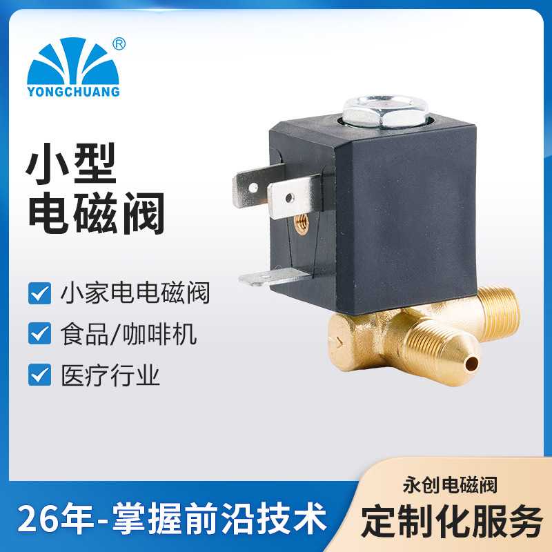 余姚永创5524-01微型蒸汽电磁阀 16KG 直动式电磁阀 取暖器电磁阀