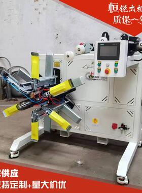 厂家现货全自动伺服PLC控制高速收卷机 16-32打包带塑料膜盘管机