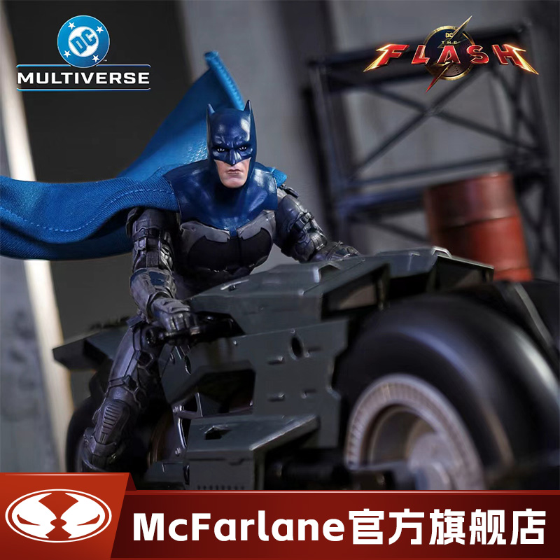 【全款预售】麦克法兰mcfarlane闪电侠大本人车套1/10可动手办