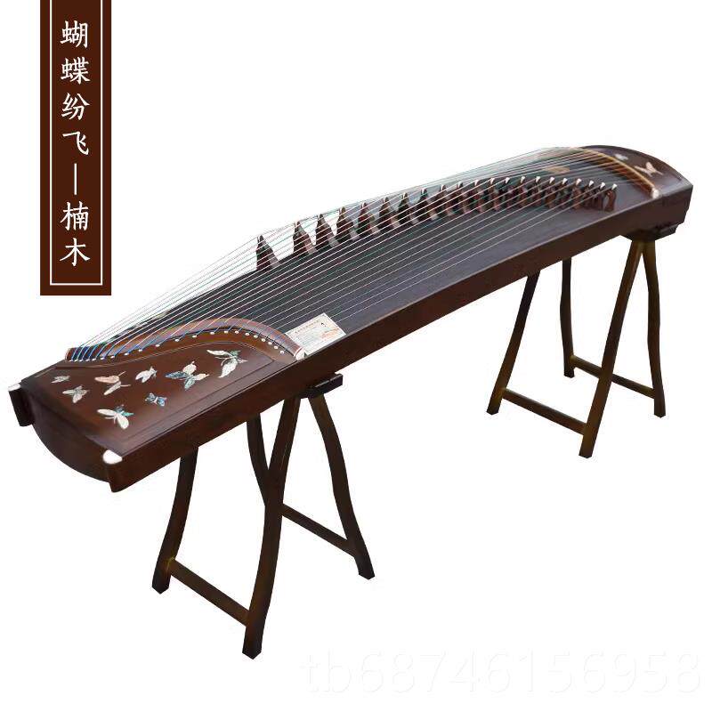 新款十大品牌仙声乐器 古筝正宗金丝老楠奏彩贝木螺钿雕演深收藏