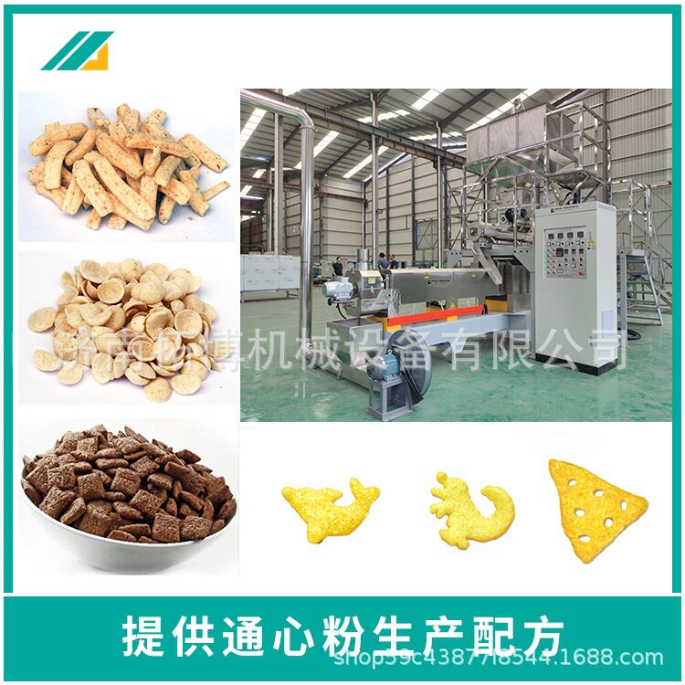 夹心台湾米饼生产设备 夹心米果设备生产线 膨化麦烧生产机器