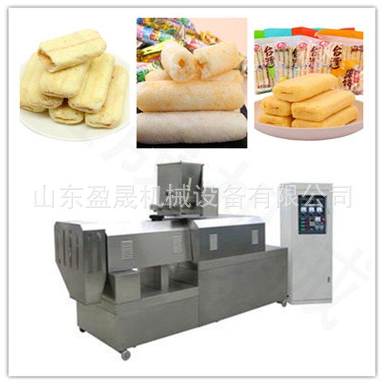麦香鸡块膨化机 休闲食品膨化机 夹心米果生产线  全自动膨化机