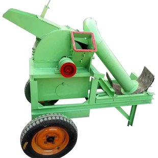 双口枣树枝粉碎机 移动式苗圃树杈枝条木屑机 玉米芯板材锯末机
