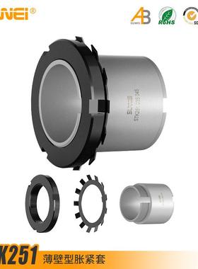 STK251涨紧套Z19B胀套KTR125.1胀紧套TLK251涨套RCK55免键轴套