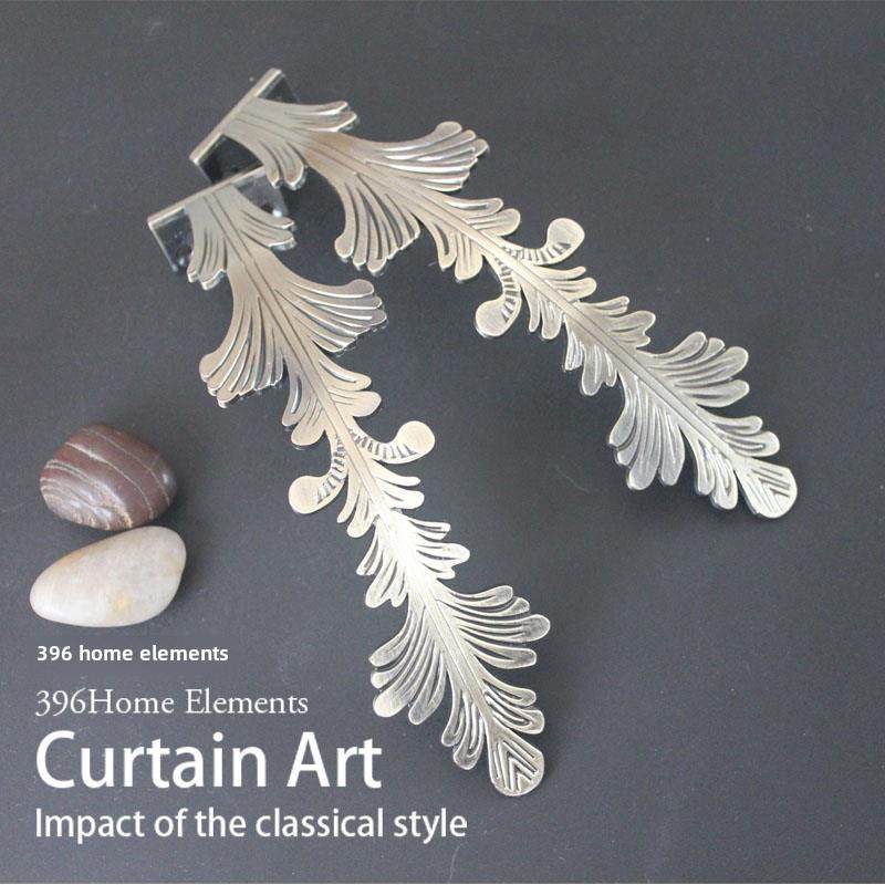 396家居元素*凤尾窗帘挂钩/墙钩/欧式窗帘扣/饰品 无需绑带挂球
