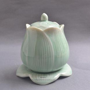 佛前供佛上供水杯莲花水供杯菩萨佛杯家用仙家供奉净水圣水杯陶瓷