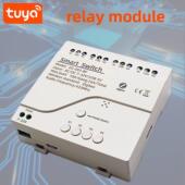 Tuya智能4路干接点模块Zigbee协议开关电机正 反向点动定时
