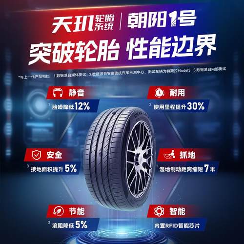 朝阳1号225/45R19朝阳一号乘用车轮胎ARISUN 1静音抓地耐久