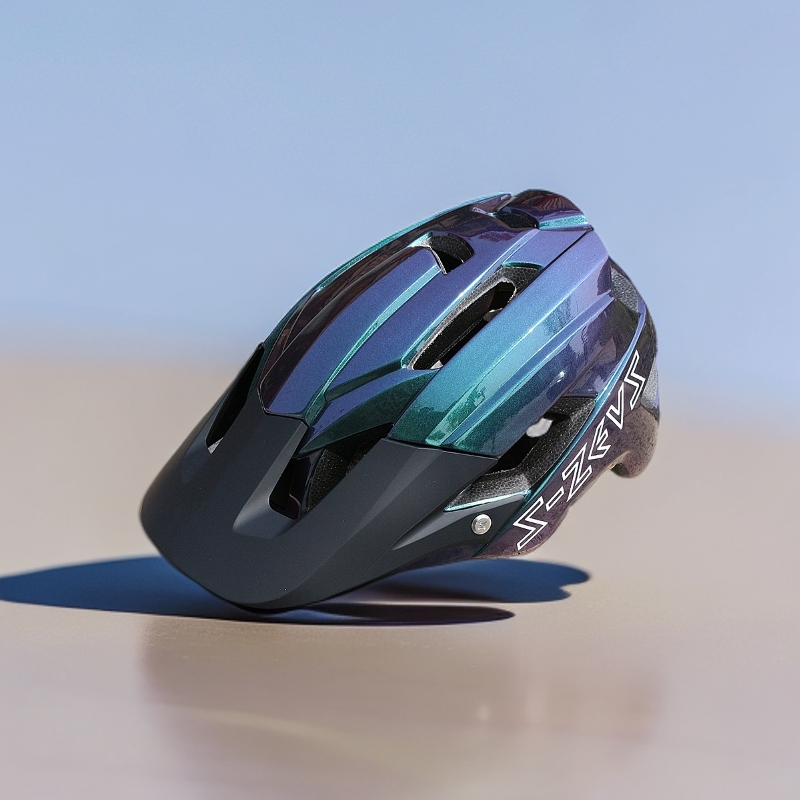 S-ZEUS骑行头盔山地车流线型透气越野一体成型自行车安全帽M-001