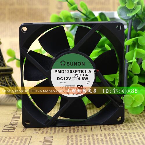 建准SUNON PMD1208PTB1-A 8025 12V 4.8W 8CM双滚珠轴承机箱风扇
