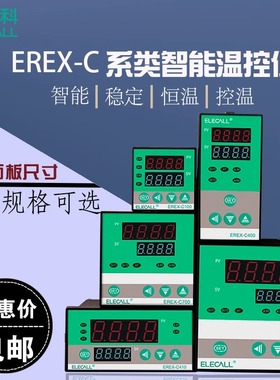 伊莱科EREX-C400 数显智能温控仪继电器输出恒温器温度控制器开关