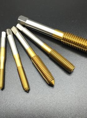 镀钛黄色挤压丝锥 无排屑机用直槽丝攻M3-M10