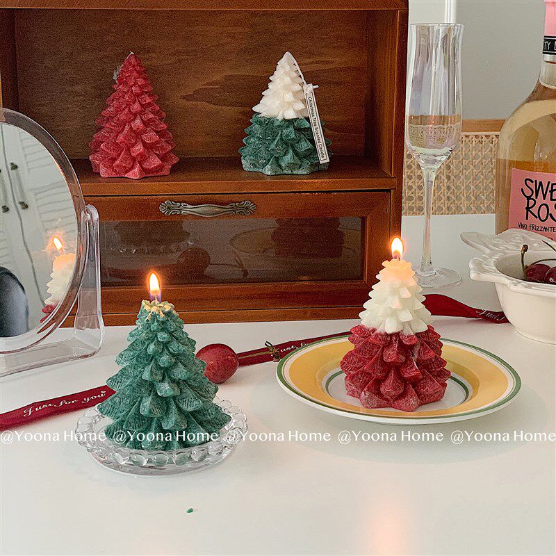 Yoona Home / 圣诞树蜡烛摆件家居装饰圣诞蜡烛