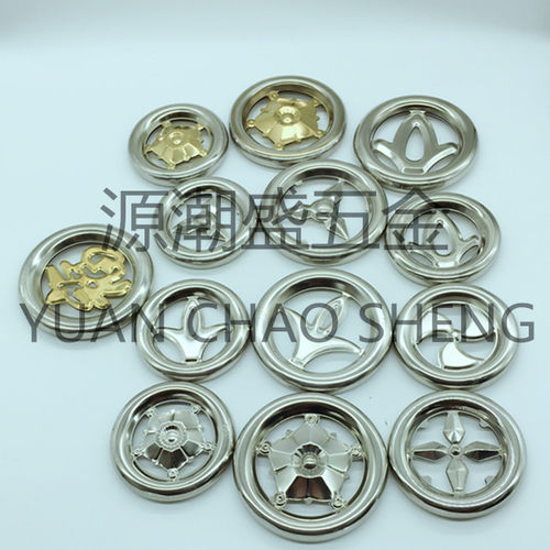包邮304冲压圆花类全焊抛光精品花环门窗护栏配件不锈钢装饰配件