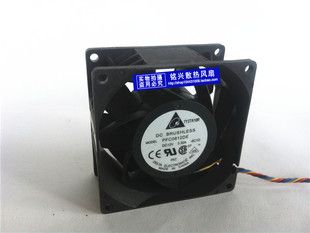 12V PFC0812DE四线PWM 3.3A大风量散热风扇 台达8cm8038 原装