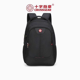 CROSSGEAR十字勋章瑞军士刀男款小型轻便通勤百搭黑色双肩书背包
