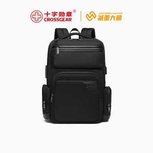 CROSSGEAR十字勋章瑞军士刀男商务通勤出差高级感电脑双肩书背包