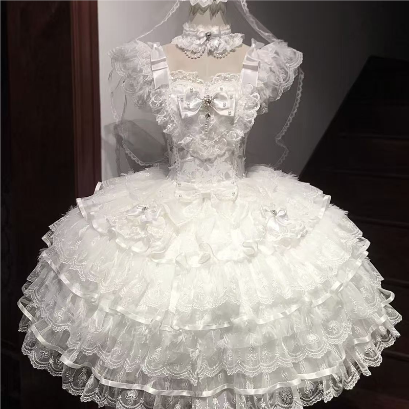 大裙摆洛丽塔连衣裙夏季显瘦公主裙云之羽Lolita