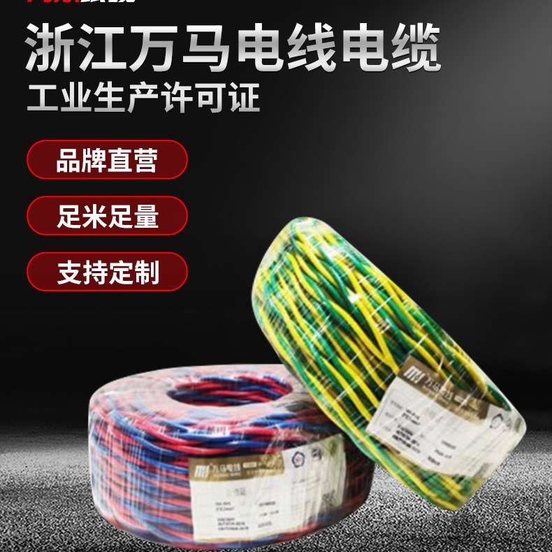 万马RYJS电线 WDZAN-RYJS2*1.5/2.5/4低烟无卤 浙江万马电线电缆