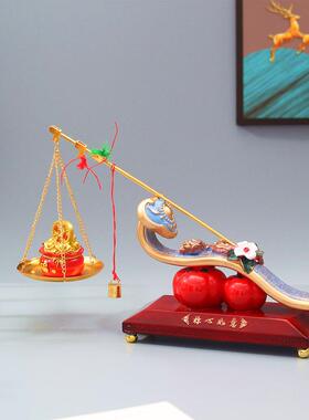 新中式称心如意招财摆件电视柜客厅办公室装饰品乔迁新居开业礼品