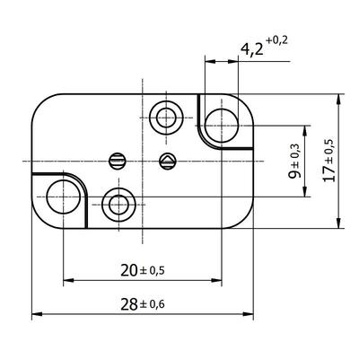 德国BENDER + WIRTH B&W 901方形卤素灯座 G6.35耐高温线