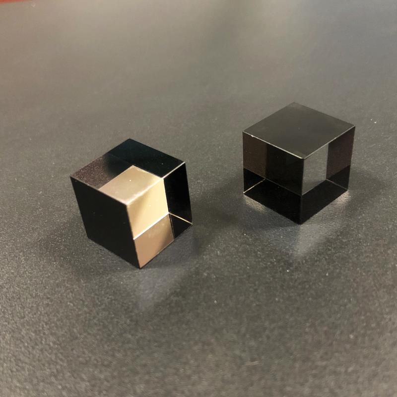 专业分光棱镜20*20*20MM 分光比1:1胶合正方体分光三棱镜光学玻璃